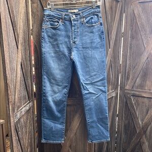 Womens Levi’s Denim Wedgie Straight Jeans Size 30